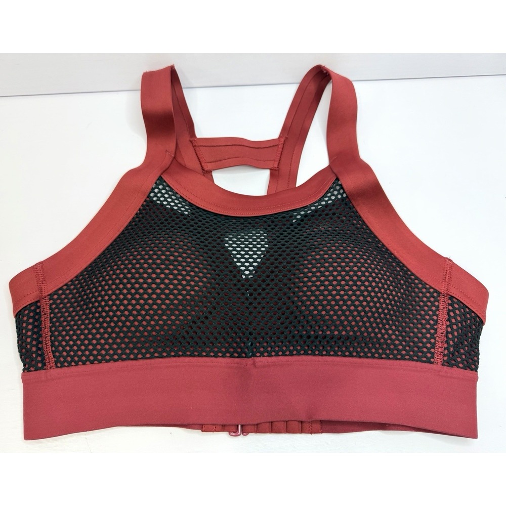 SG x Puma Selena Gomez Mesh Sports Bra Small Red Burgundy Strong Girl